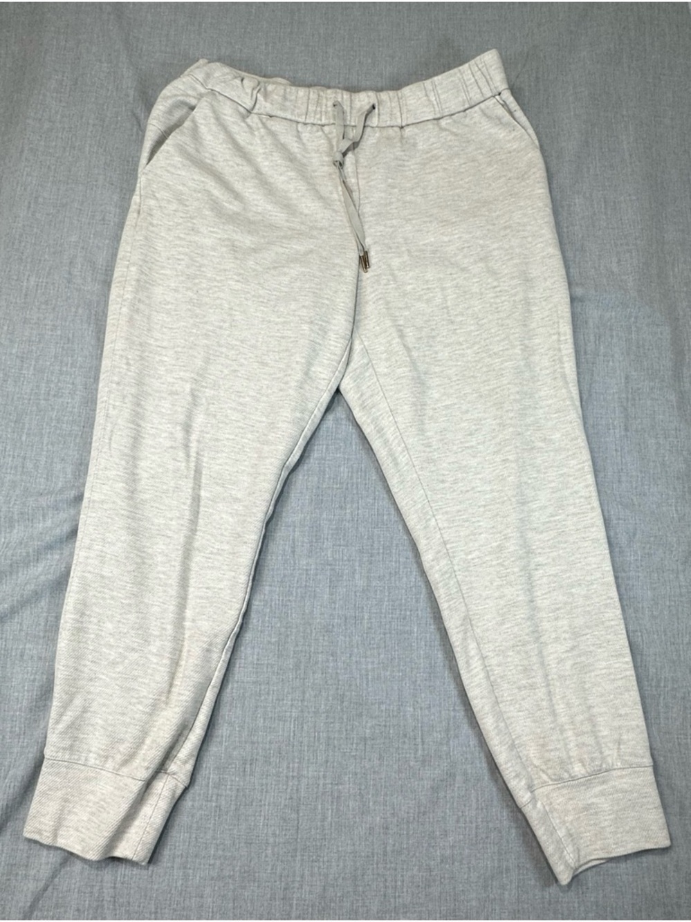 Rachel Zoe Light Gray womans Jogger Sweatpants - Drawstring Waist Sz L